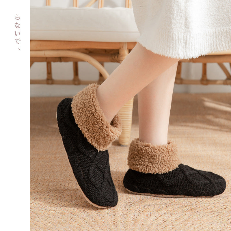 Non-Slip Winter Home Slippers Socks – Warm & Cozy Indoor Floor Shoes for Comfort - ZA-ZOLA