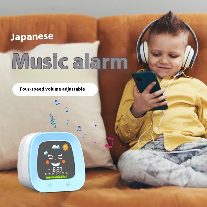 Children's Music Alarm Student Mute Snooze Alarm Bedside Luminous ClocProduct information:
 
 Color: pink, blue
 
 Thickness: 115mm
 
 Shell material: ABS
 
 Style: Cartoon
 


Packing list: 

1xClock

Product Image:clockZA-ZOLAZA-ZOLAMusic Alarm Student Mute Snooze Alarm Bedside Luminous Clock