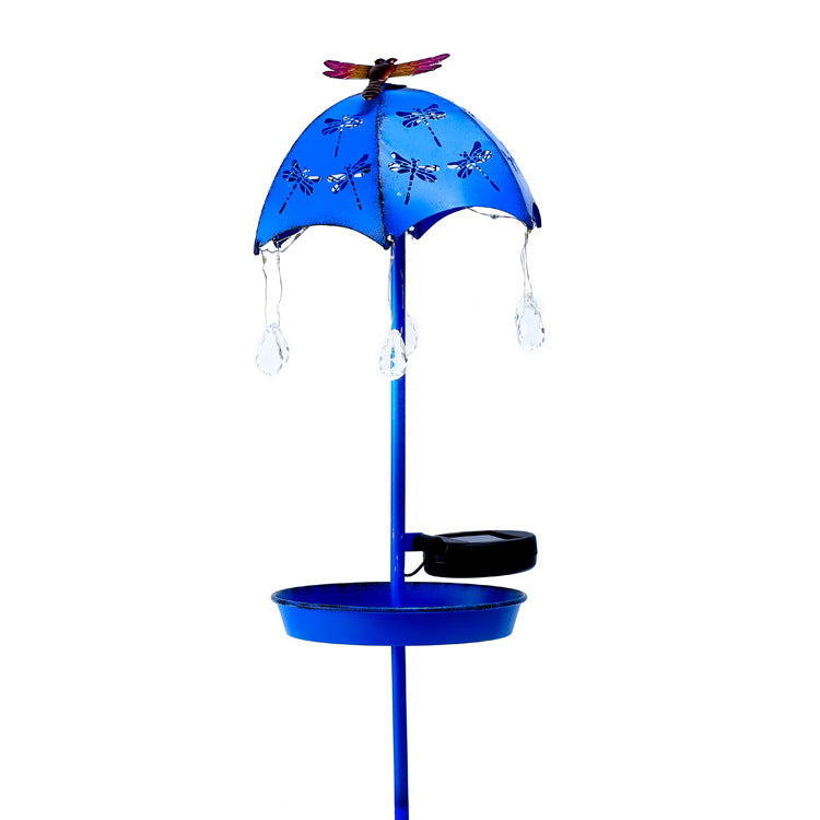 Wrought Iron Solar Bird Feeder Floor Lamp - ZA-ZOLA