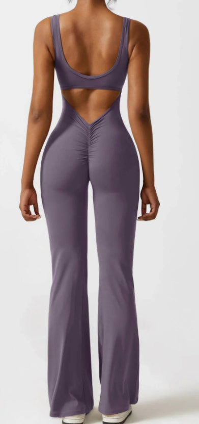 Enganliegender Yoga-Bodysuit – Lässige, nahtlose Activewear für Damen