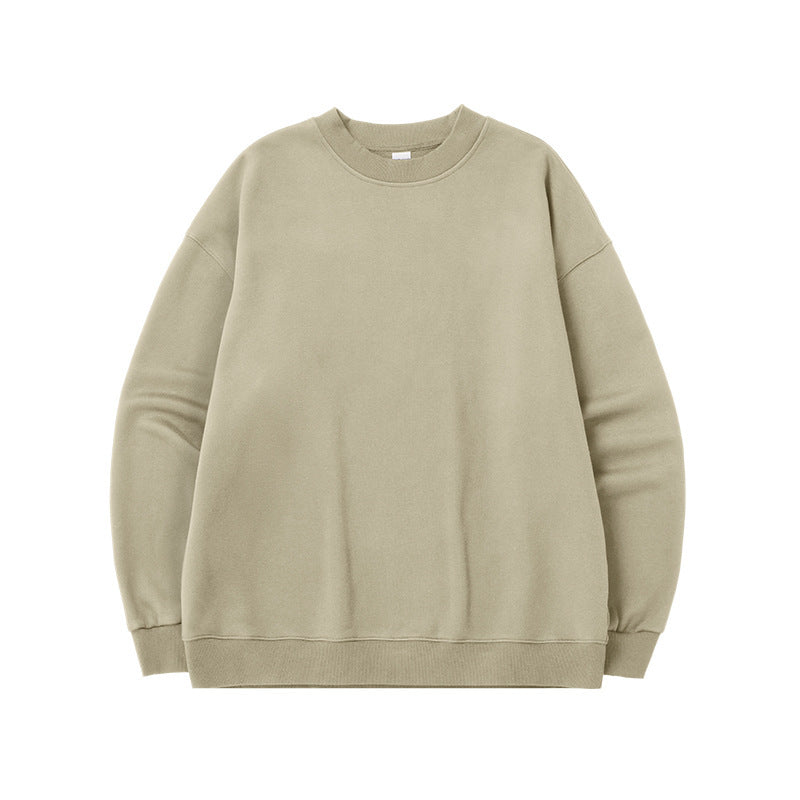 Men's Single-layer Fleece-lined Round Neck Sweater Loose Casual TopProduct information:
 
 Color: Jade dove white, gray, light khaki, dark gray, dark blue Black
 
 Size: S,M,L,XL,XXL
 
 Version: Loose
 
 Fabric name: 67.6% polyesterTopZA-ZOLAZA-ZOLAMen'