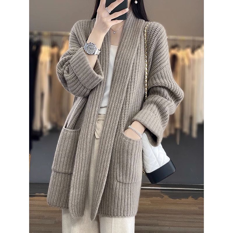 Warm All-Match Leisure Sweater Coat – Simple & Stylish Women’s Knitwear