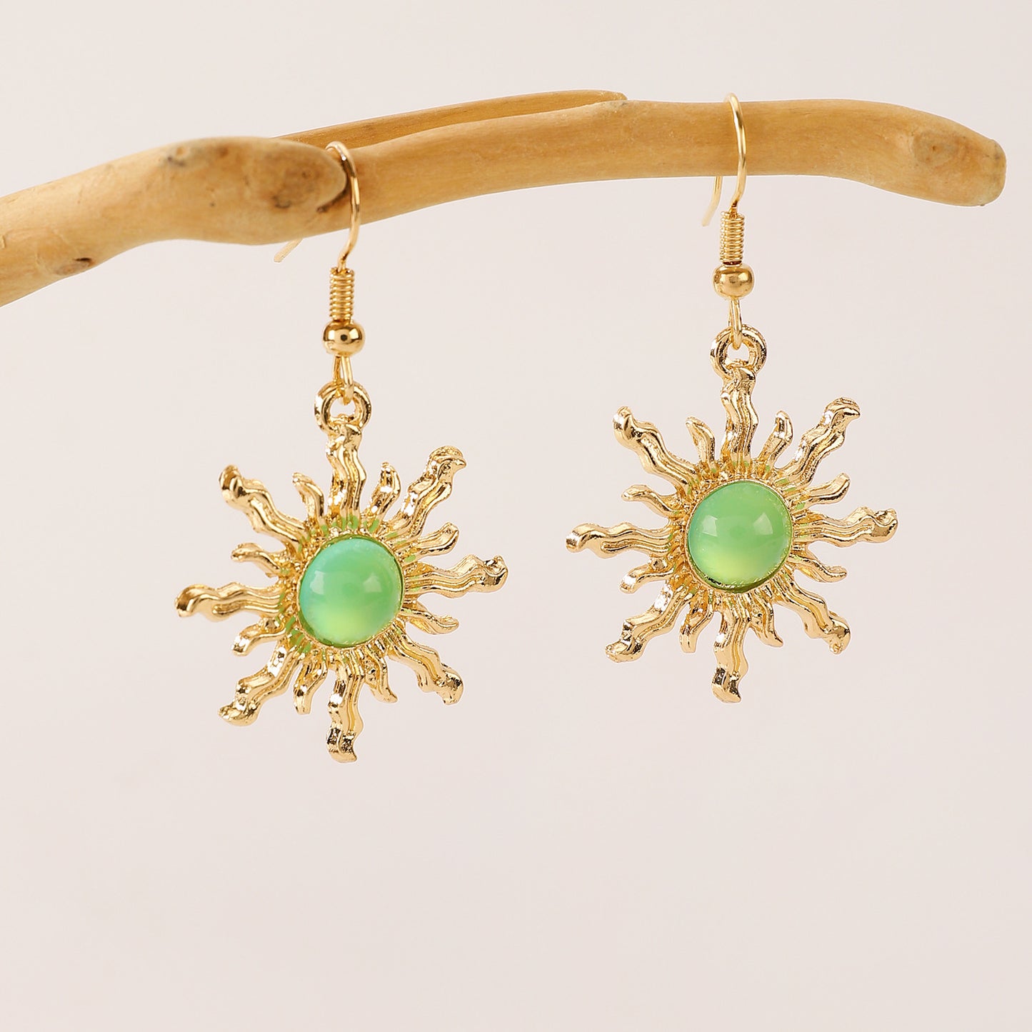 Vintage Sun Vug Stud Simple Earrings - ZA-ZOLA