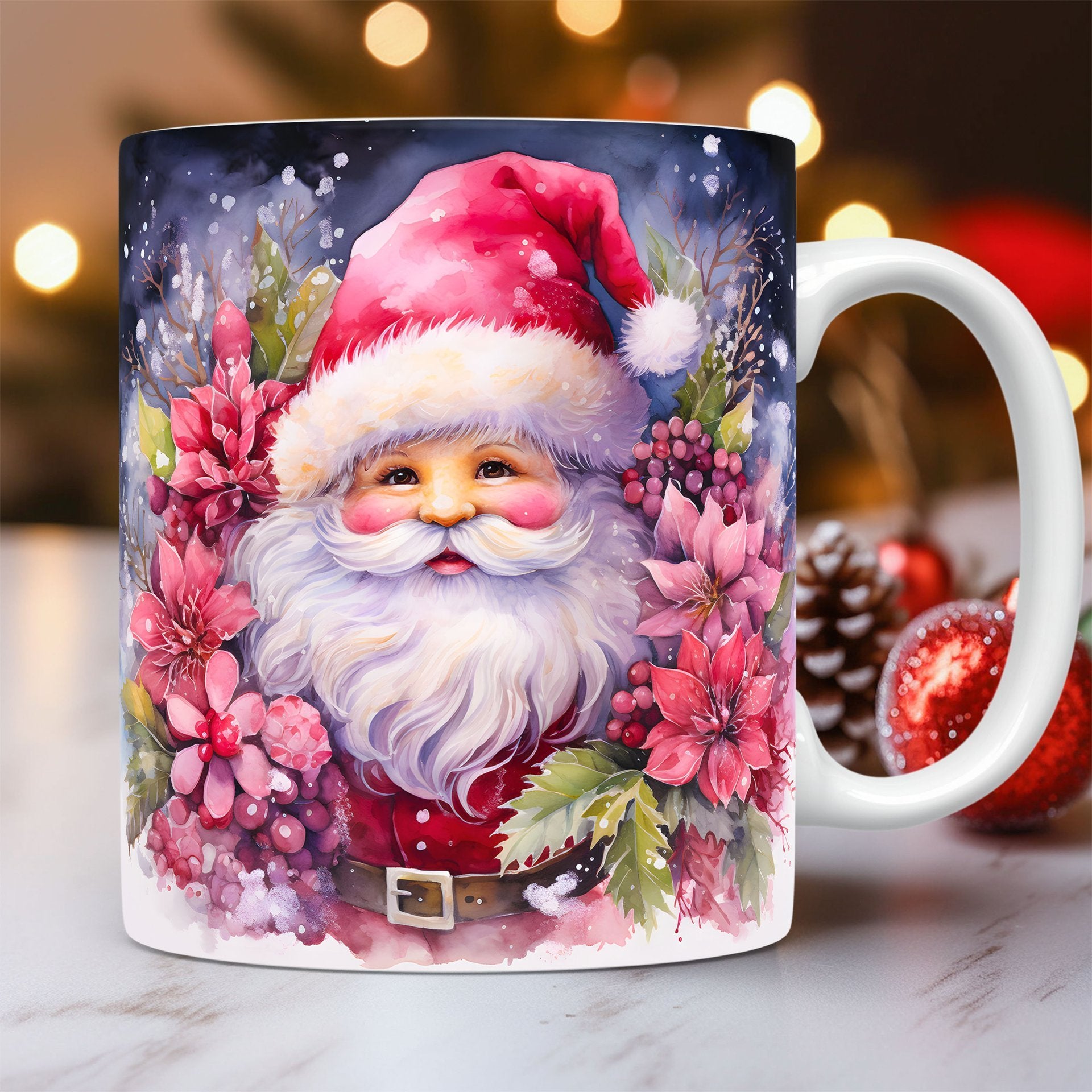 3D Christmas Ceramic Mug | Festive Snowman & Santa Cups - ZA-ZOLA