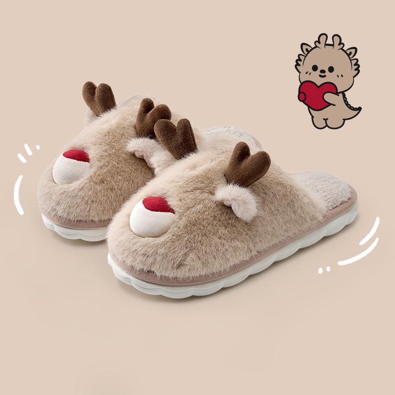 Cartoon Cotton Slippers – Inner Velvet Insulated Cotton-Padded Shoes for Winter Comfort - ZA-ZOLA