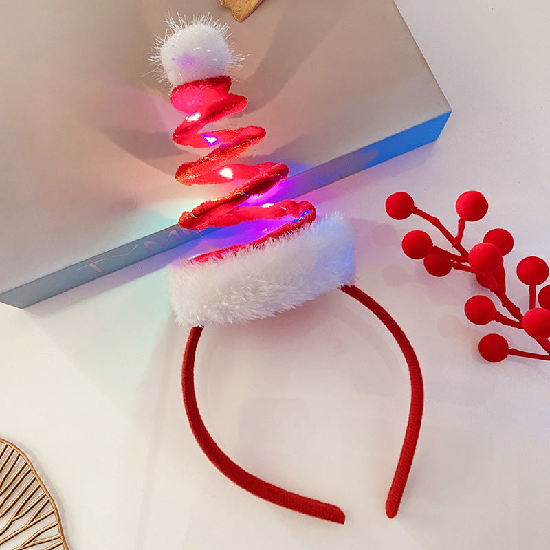 Light-Up Christmas Headband for Women - Festive Snowflake Design - ZA-ZOLA