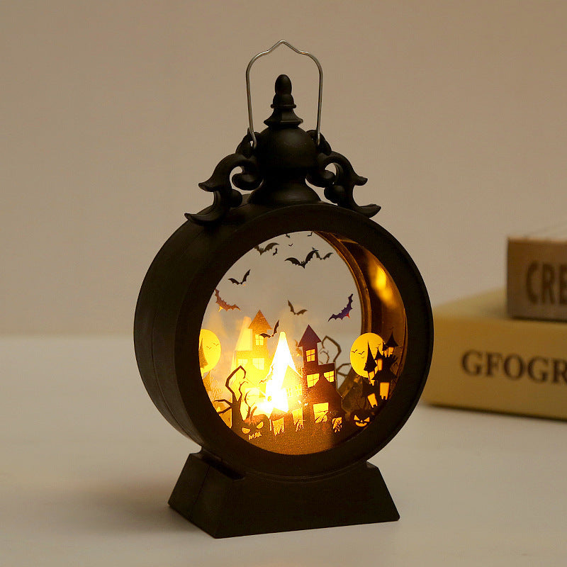 Halloween Retro Candle Portable Storm Lantern - ZA-ZOLA