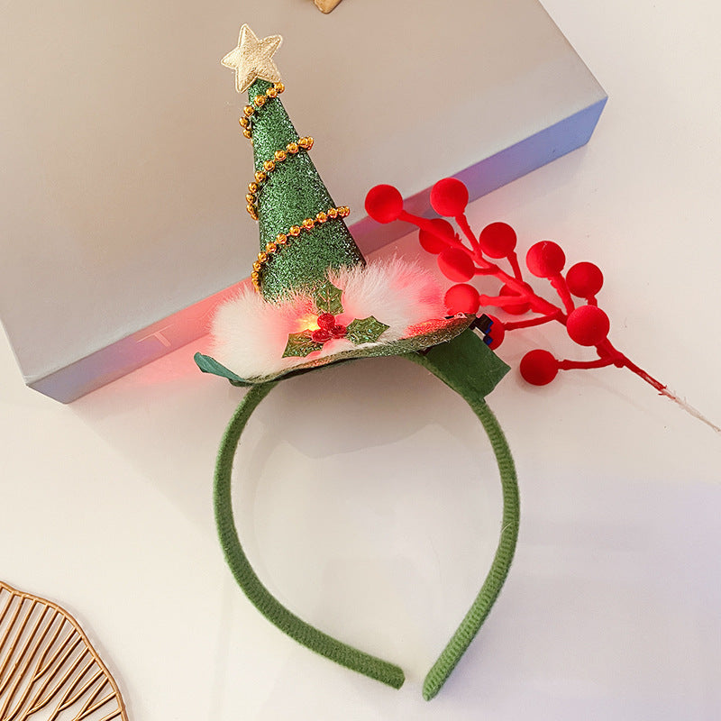 Light-Up Christmas Headband for Women - Festive Snowflake Design - ZA-ZOLA