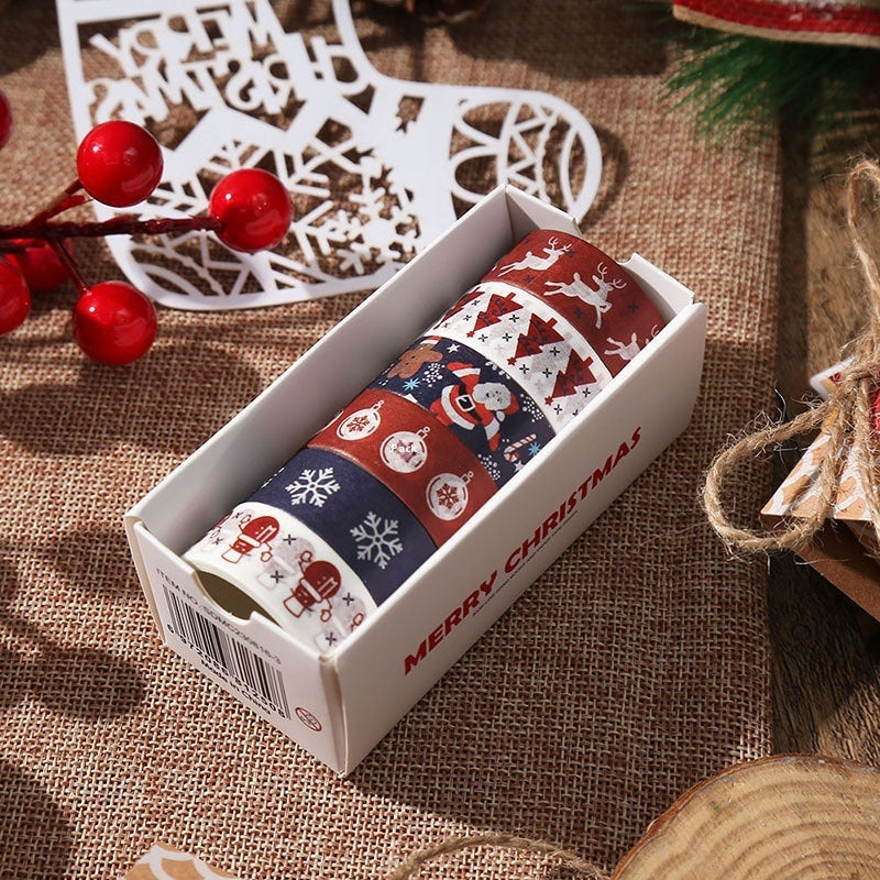 Creative Christmas Gift Adhesive Tape – Cute Decorative Journal & Material Tape for Holiday Crafts - ZA-ZOLA