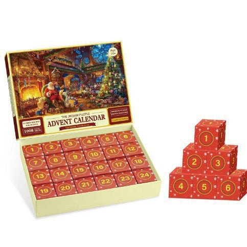 24-Box Christmas Advent Calendar – Fun Puzzle Gift for Holiday Countdown - ZA-ZOLA