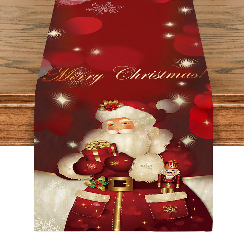 Linen Snowman Table Mat – Festive Printed Christmas Table Decor for Holiday Dining - ZA-ZOLA