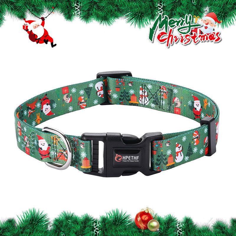 Christmas Pet Collar & Leash Set – Hand Holding Rope Dog Leash for Holiday Walks - ZA-ZOLA