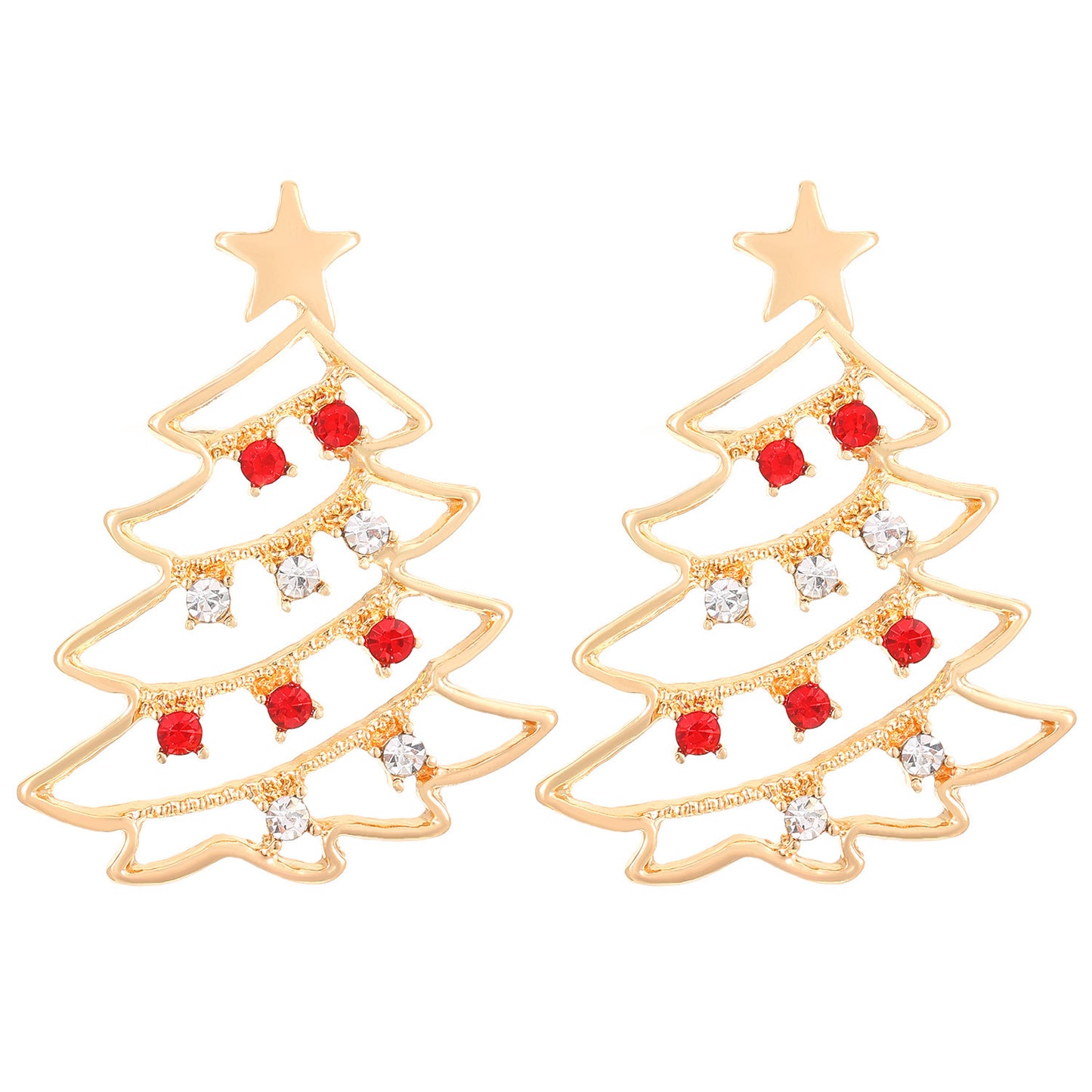 Fashionable Asymmetric Cartoon Dripping Oil Christmas Elk Earrings – Fun & Festive Holiday Jewelry - ZA-ZOLA