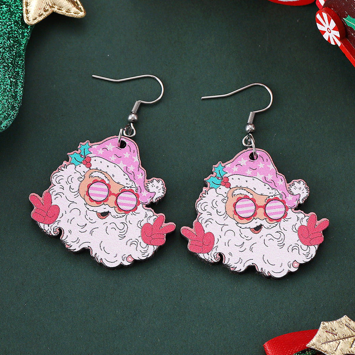 Funny Santa Claus Pendant Earrings – Perfect Christmas Gift for a Festive Touch! - ZA-ZOLA