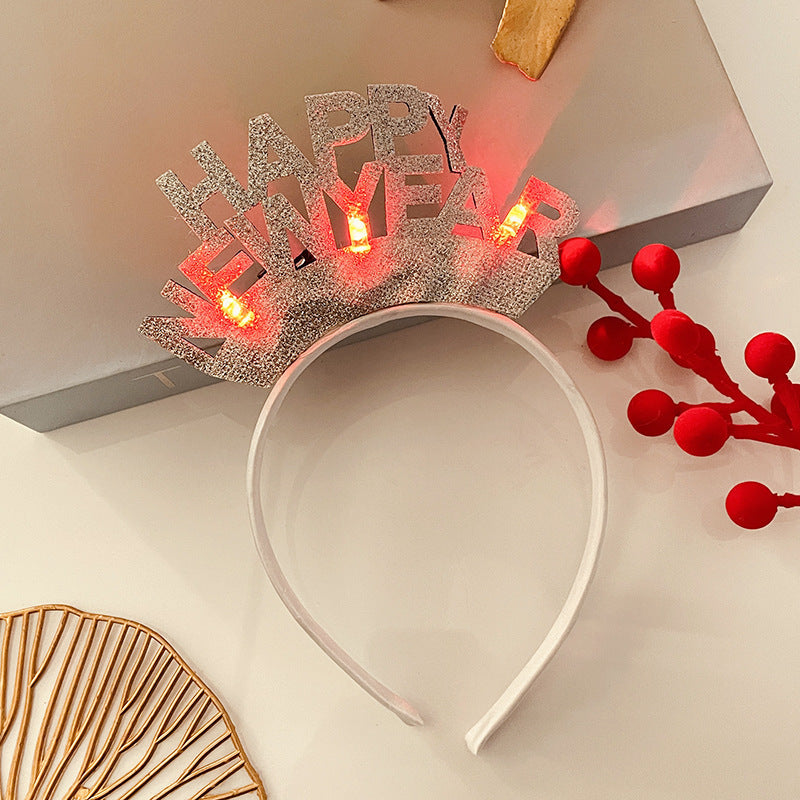 Light-Up Christmas Headband for Women - Festive Snowflake Design - ZA-ZOLA