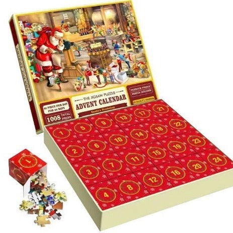 24-Box Christmas Advent Calendar – Fun Puzzle Gift for Holiday Countdown - ZA-ZOLA