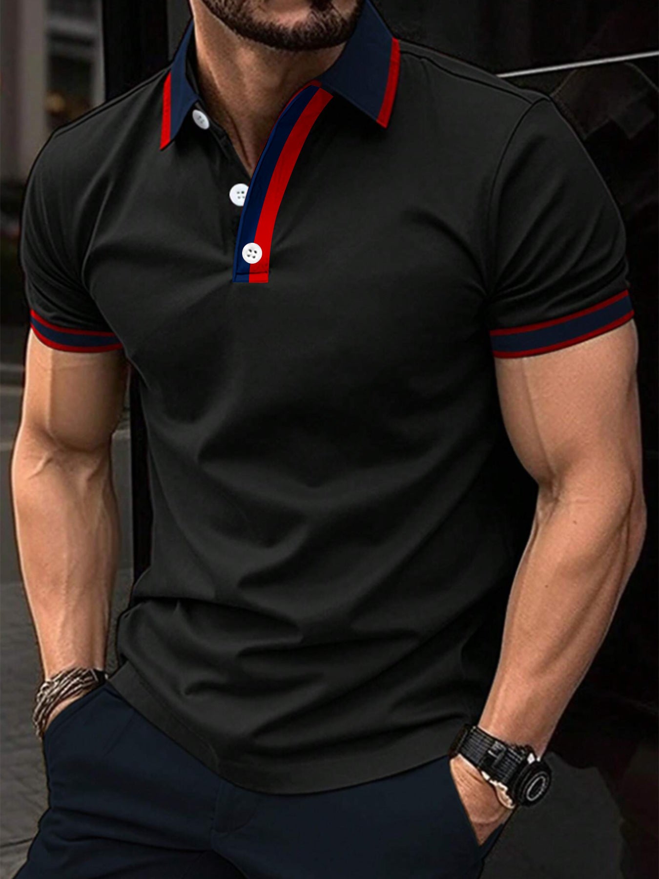 Summer Men's Short Sleeve CasualProduct information:
 
 Color: white, black
 
 Details of clothing style: Mosaic
 
 Size: S,M,L,XL,XXL,XXXL
 
 Main fabric composition: Polyester Fiber 
 
 Sleeve leTop ShirtZA-ZOLAZA-ZOLAShort Sleeve Casual