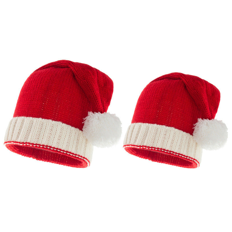 Knitted Christmas Hat with Fur Pom - Cozy & Stylish Holiday Winter Hat - ZA-ZOLA