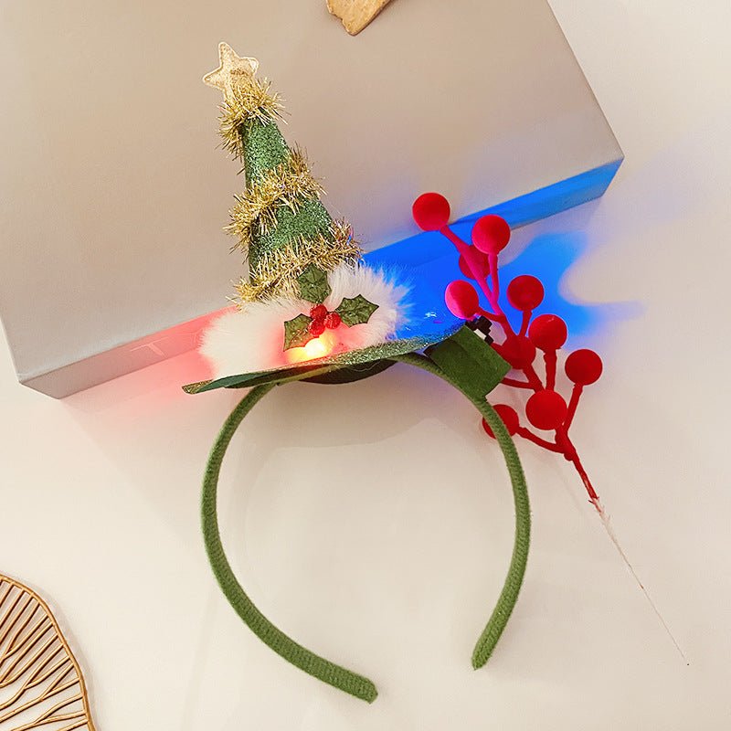 Light-Up Christmas Headband for Women - Festive Snowflake Design - ZA-ZOLA