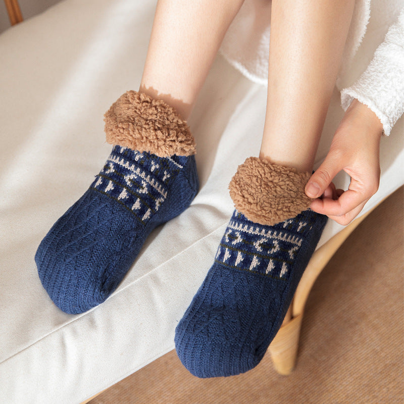 Indoor Home Non-Slip Carpet Socks – Warm Fall & Winter Floor Socks for Men & Women - ZA-ZOLA