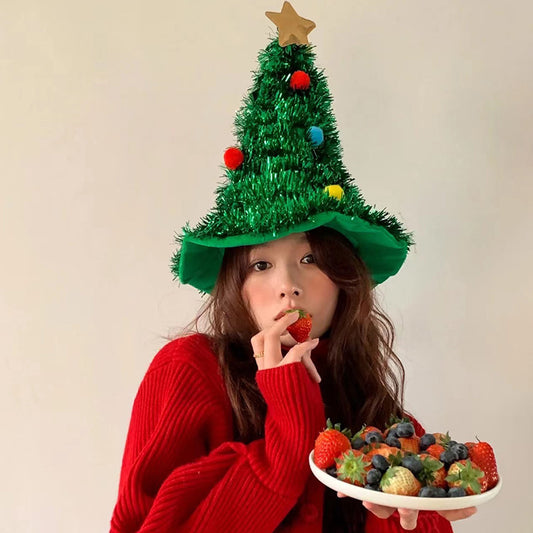 Christmas Tree Hat - Festive Party Dress-Up Headdress for Photos | Perfect Holiday Accessory for UK & USA - ZA-ZOLA