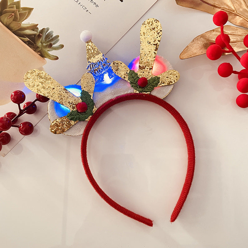 Light-Up Christmas Headband for Women - Festive Snowflake Design - ZA-ZOLA