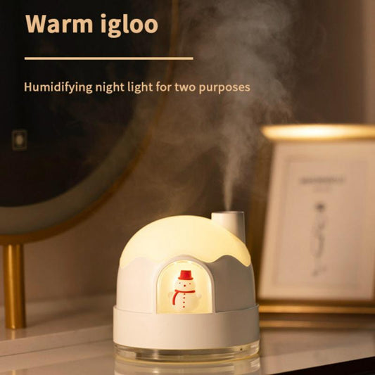 USB Igloo Humidifier – Silent Operation with Heavy Fog Volume for Home & Office - ZA-ZOLA