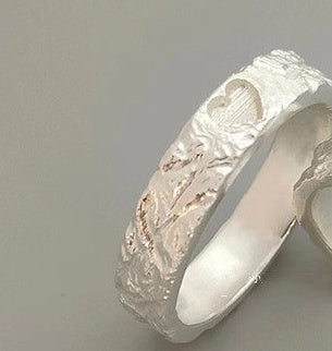 Hand In Hand White Head Love Couple Ring Open - ZA-ZOLA